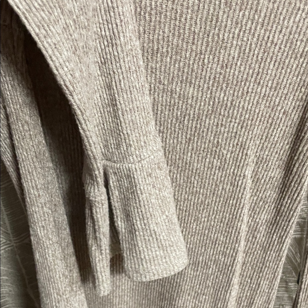 Express Light Tan Ribbed Sweater - Picture 3 of 4